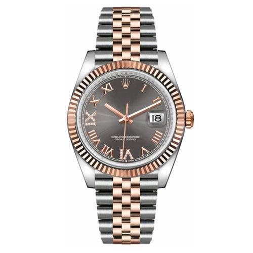 Dark Rhodium Dial Fluted Bezel 36mm