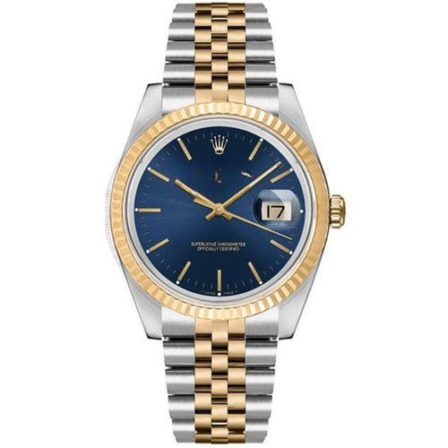 Datejust Gold & Steel Blue Dial 36mm
